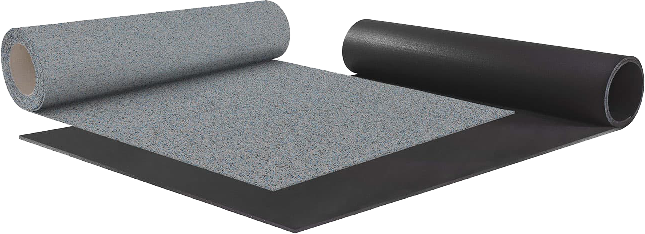 A roll of Regupol Rubber Flooring: regupol everroll classic